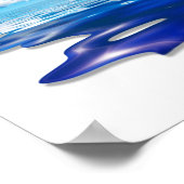 zwevend blauw poster (Hoek)