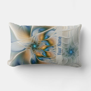 Zwevende, Abstracte Fantasie Fractal Met Blauwe Na Kussen