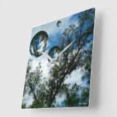 zwevende bollen vierkante klok (Hoek)