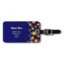 Zwevende Lantaarn Familie Vakantie Bagage Label