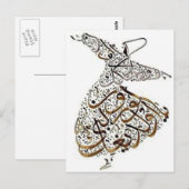 zwevende lijnen briefkaart (Voorkant / Achterkant)