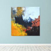 Zwevende seconden canvas afdruk (Insitu (Houten vloer))