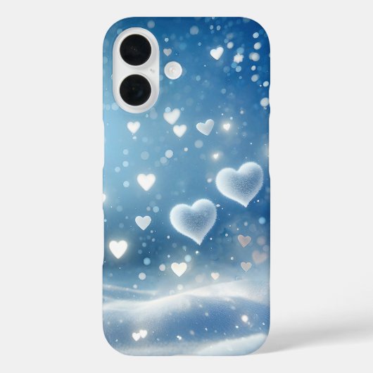 Zwevende sneeuwharten boven sneeuwdriften Case-Mate iPhone case (Achterkant)