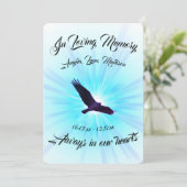 Zwevende vogel, ter nagedachtenis (Staand voorkant)