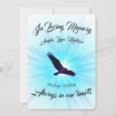 Zwevende vogel, ter nagedachtenis (Voorkant)