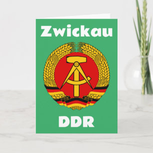 Zwickau, Duitse Democratische Republiek, DDR, DDR, Kaart