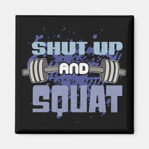 Zwijg en hurk - Beendag - Workout Motivatie Magneet