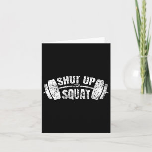 Zwijg en hurktraining Fitness Gym Workout 1 Kaart