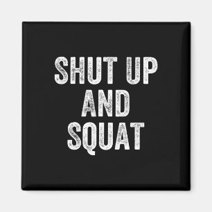 Zwijg en squat Gym Gewichtheffer Bodybuilder Magneet