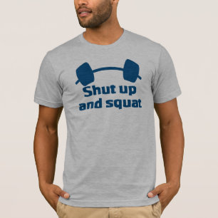 Zwijg en vierkant t-shirt