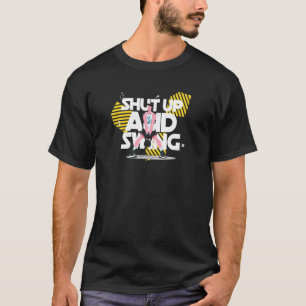 Zwijg en zwaai met Kettlebell Gym T-shirt
