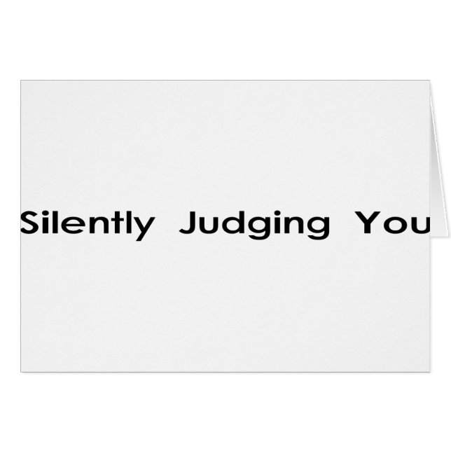 Zwijg je beoordelen (Voorkant Horizontaal)