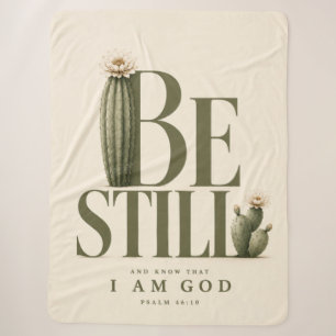 ZWIJG STIL Crème Psalm 46:10 Sherpa-deken Sherpa Deken