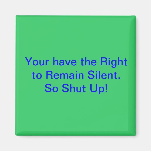 Zwijgrecht Magneet (Voorkant)