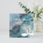 zwijn blauwgroen roze kaart (Staand voorkant)