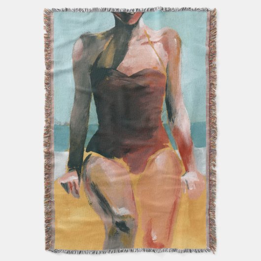 zwijn - Rode zwembroek Deken (Voorkant Verticaal)