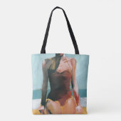  zwijn - Rode zwembroek Draagtas (Achterkant)