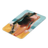  zwijn - Rode zwembroek Magneet (Linkerzijde)