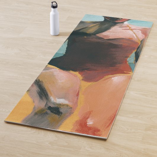 zwijn - Rode zwembroek Yogamat (In situ)