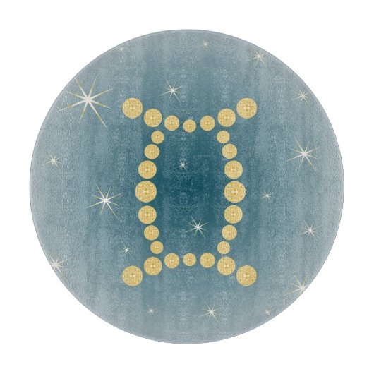 Zwillinge 21. Mai bis 21. Juni Glasbrett Snijplank (Voorkant)