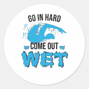 Zwimmelinstructeur Zwemmen Water Ronde Sticker
