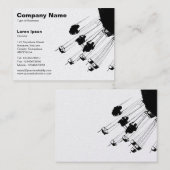 Zwingen en Roundabouts v2 - Wit (goud) Visitekaartje (Voorkant / Achterkant)