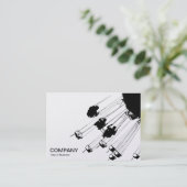 Zwingen en Roundabouts v3 - Wit (Goud) Visitekaartje (Staand voorkant)