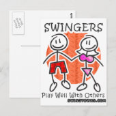 Zwingers spelen goed samen briefkaart (Voorkant / Achterkant)