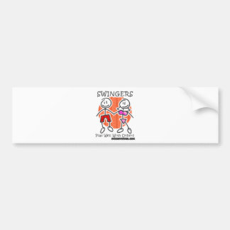 Zwingers spelen goed samen bumpersticker