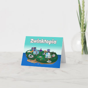 Zwinktopia Note Card Kaart