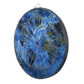 Zwirblauwe Arabische Wereldkaart Dartbord (Voorkant Rechts)