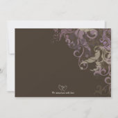 Zwirbruine baby bekendmaking aankondiging (Achterkant)