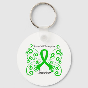 Zwirl Butterfly Stem Cell Transplant Surviance Sleutelhanger