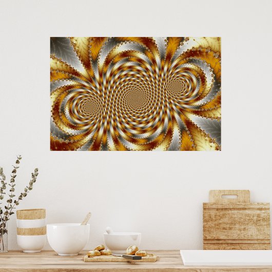 Zwirl Fractal 1 - Fractal Poster (Keuken)