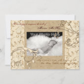 Zwirl  geboorteaankondiging baby aankondiging (Voorkant)