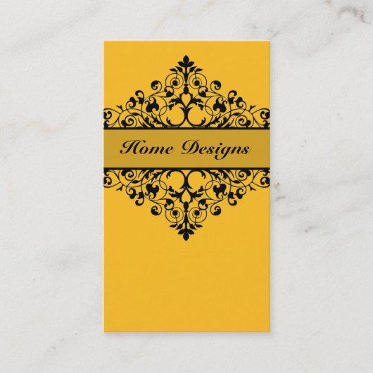  Zwirl Geel en Zwart Visitekaartje (Voorkant)