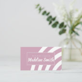 Zwirl Stripes Homemade Cake Bakkerroze Visitekaartje (Staand voorkant)