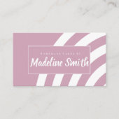 Zwirl Stripes Homemade Cake Bakkerroze Visitekaartje (Voorkant)