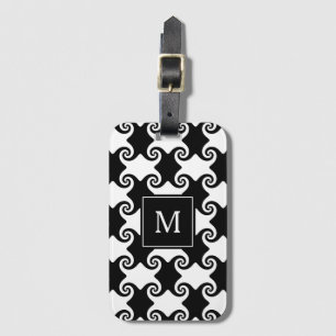 Zwirl Vormen Celtic like Monogram Bagagelabel