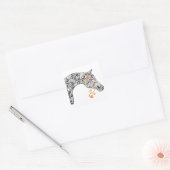 zwirlarabisch vierkante sticker (Envelop)