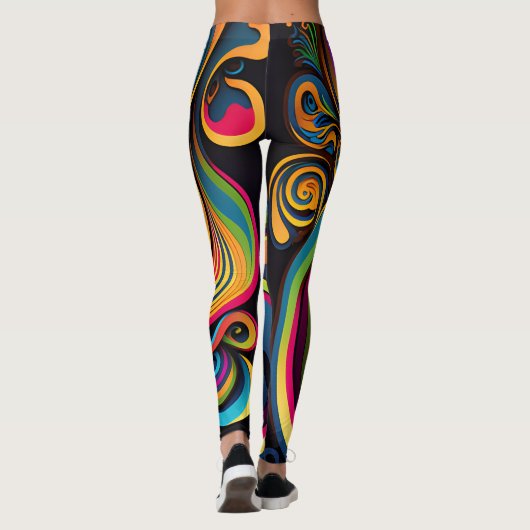 Zwirly en Psychedelic Swirl Leggings (Achterkant)