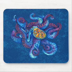 Zwirly Octopus Muismat