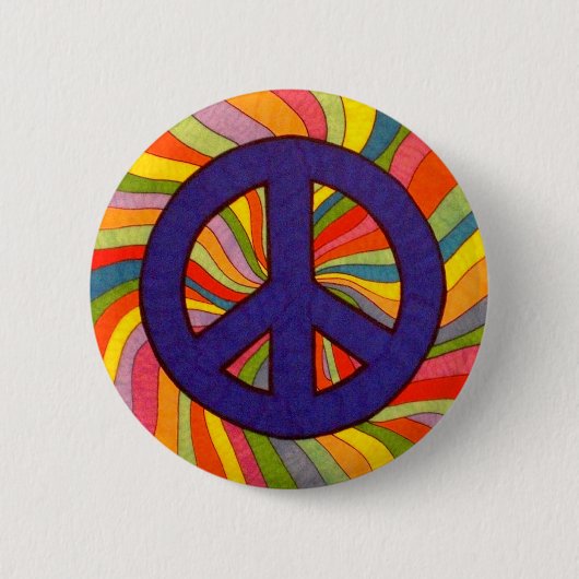 Zwirly Peace Button (Voorkant)