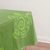 Zwirly Turtle Green Pattern Tafelkleed (Voorbeeld)