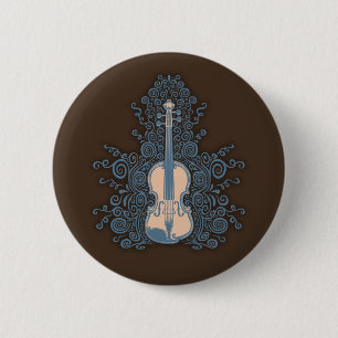 Zwirly Violin Ronde Button 5,7 Cm
