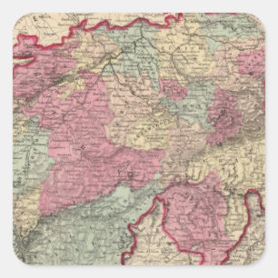 Zwitserland 10 vierkante sticker