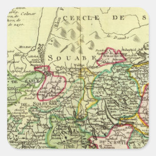 Zwitserland 12 vierkante sticker