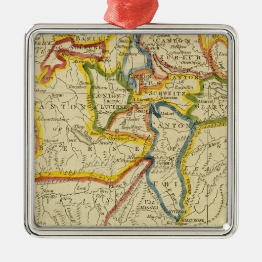 Zwitserland 21 metalen ornament (Voorkant)