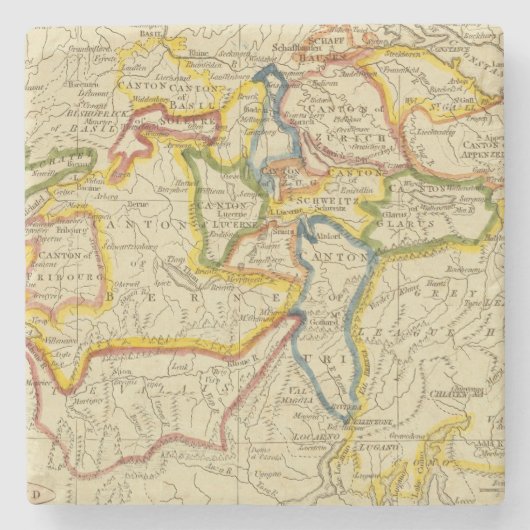 Zwitserland 21 stenen onderzetter (Voorkant)