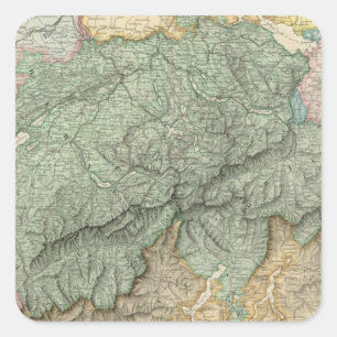 Zwitserland 21 vierkante sticker